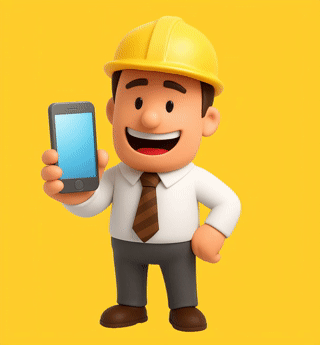 Happy engineer